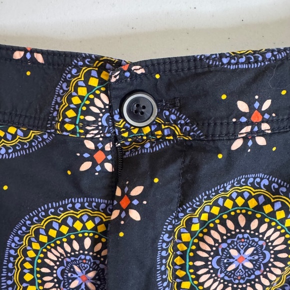 Anthropologie Colorful Printed Tailored Shorts – Boho Mandala Festival Style - Picture 4 of 7